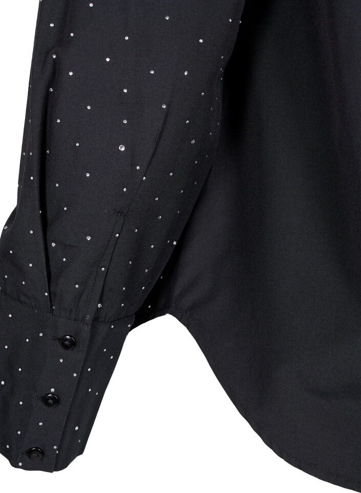 Chemise avec des strass, Black, Packshot image number 3
