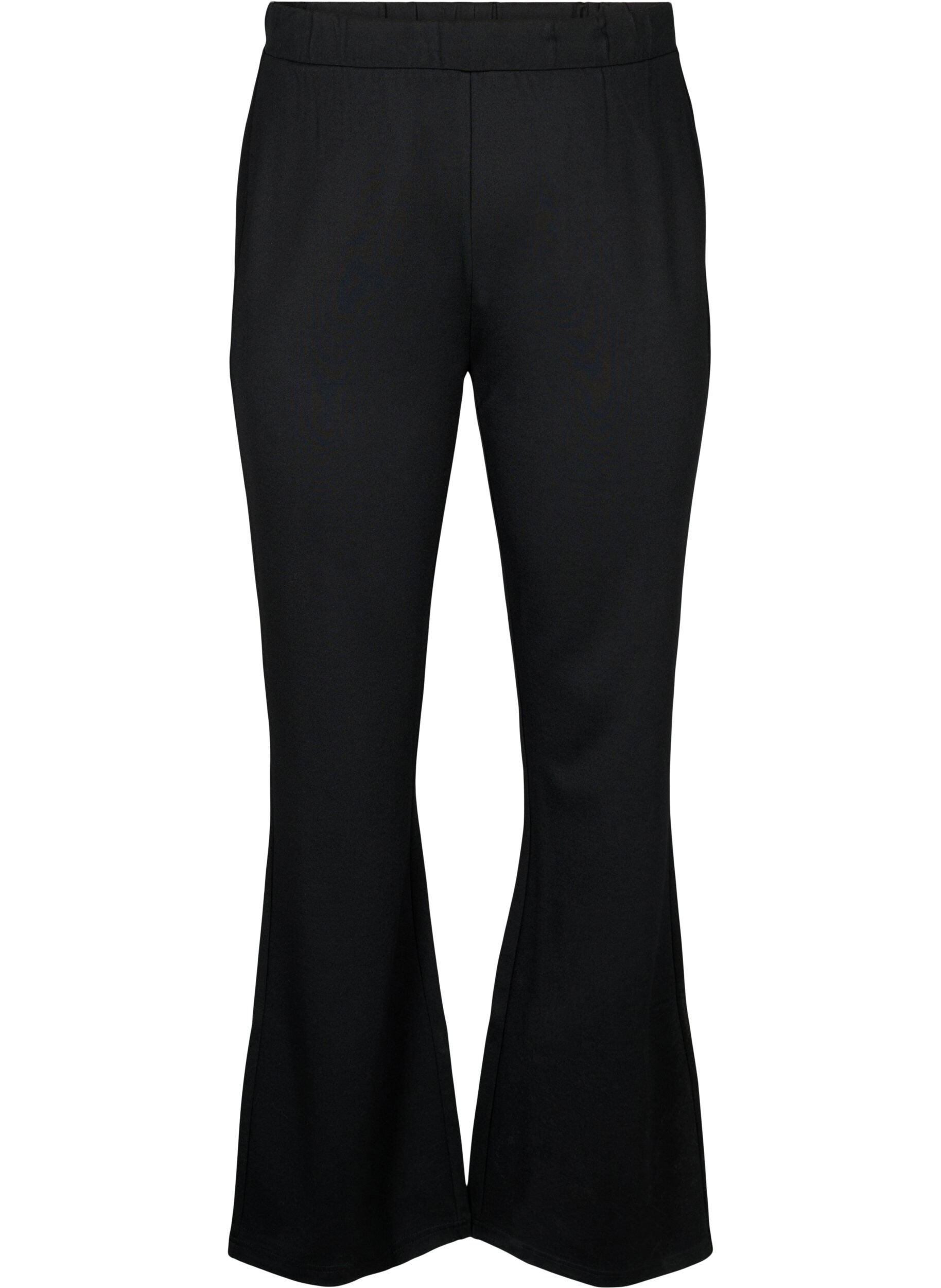 Pantalon bootcut en m&eacute;lange de viscose