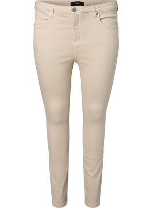 Jeans Amy super slim avec taille haute, Oatmeal, Packshot image number 0