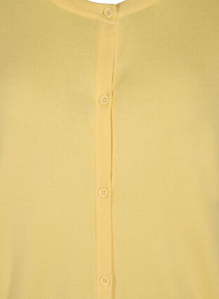 Gebreid vest in viscosemix, Pale Banana, Packshot image number 2