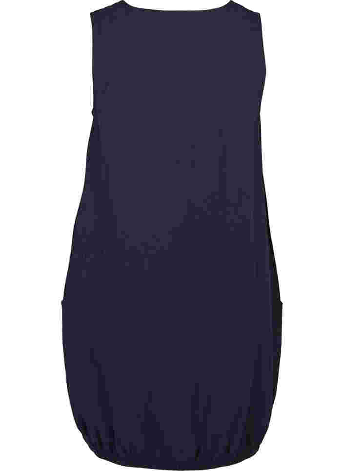 Mouwloze katoenen jurk, Night Sky, Packshot image number 1