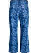Myra jeans in bloemen denim met een Wide fit, Blauw, Packshot image number 1