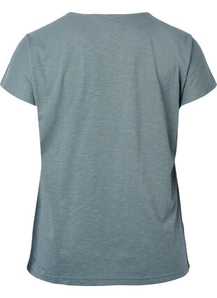 T-shirt en coton avec imprimé feuilles, Balsam Green Leaf, Packshot image number 1