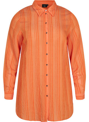 Chemise à rayures à manches longues, Harvest Pumpkin, Packshot image number 0