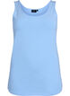 Solide kleur basis top in katoen, Blauw, Packshot image number 0