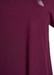 T-shirt de sport ample avec col en v, Bordeaux, Packshot image number 2