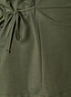 Blouse in een katoenmix met V-hals en striklint, Groen, Packshot image number 2