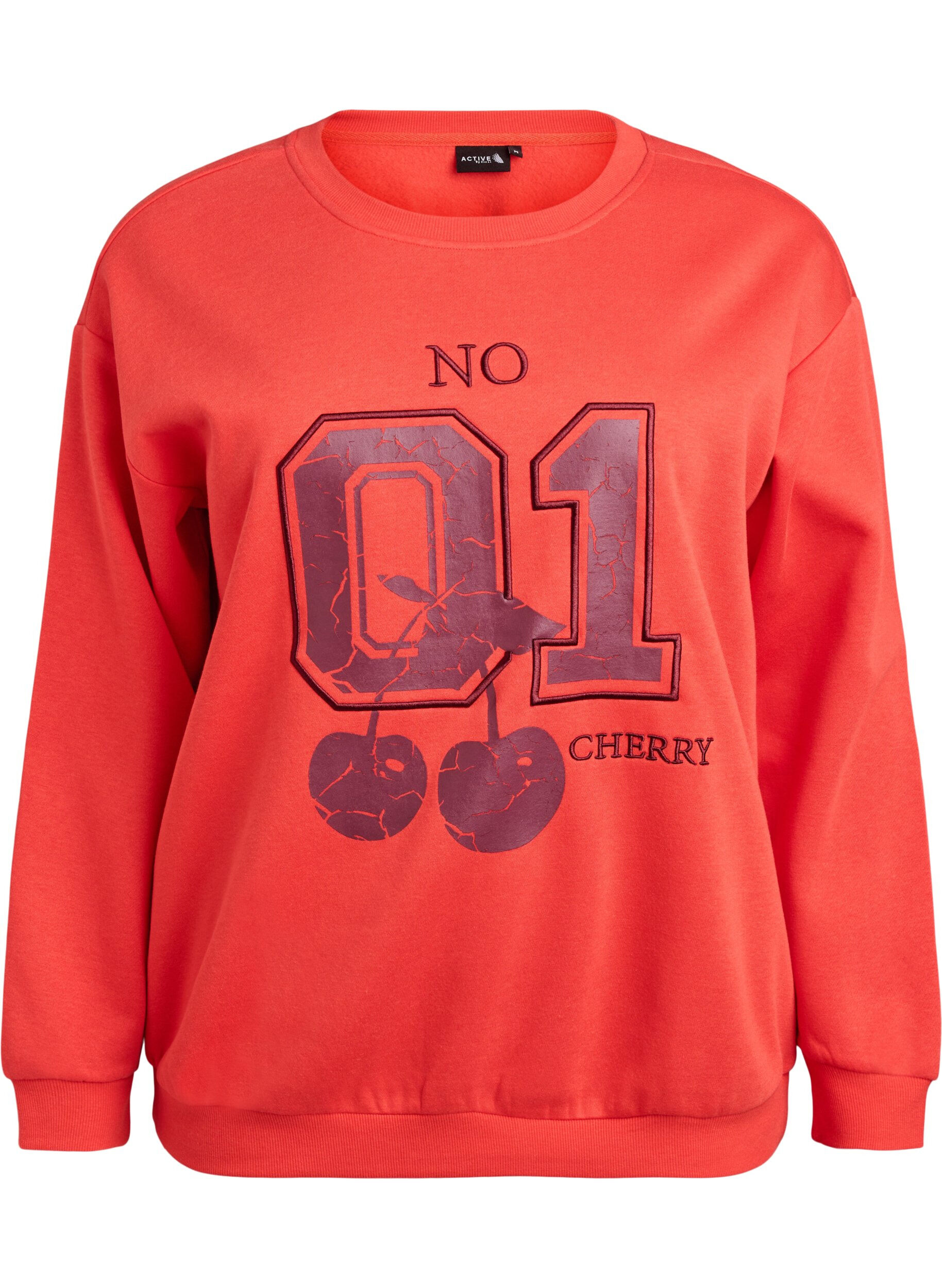 Sweatshirt met motief aan de voorkant