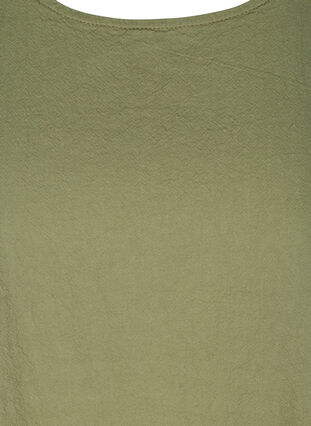 Robe en coton sans manches en forme de trapèze , Aloe, Packshot image number 2