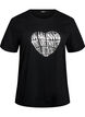T-shirt imprim&eacute;, Noir, Packshot image number 0