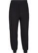 Losse viscose broek met zakken, Black, Packshot image number 1