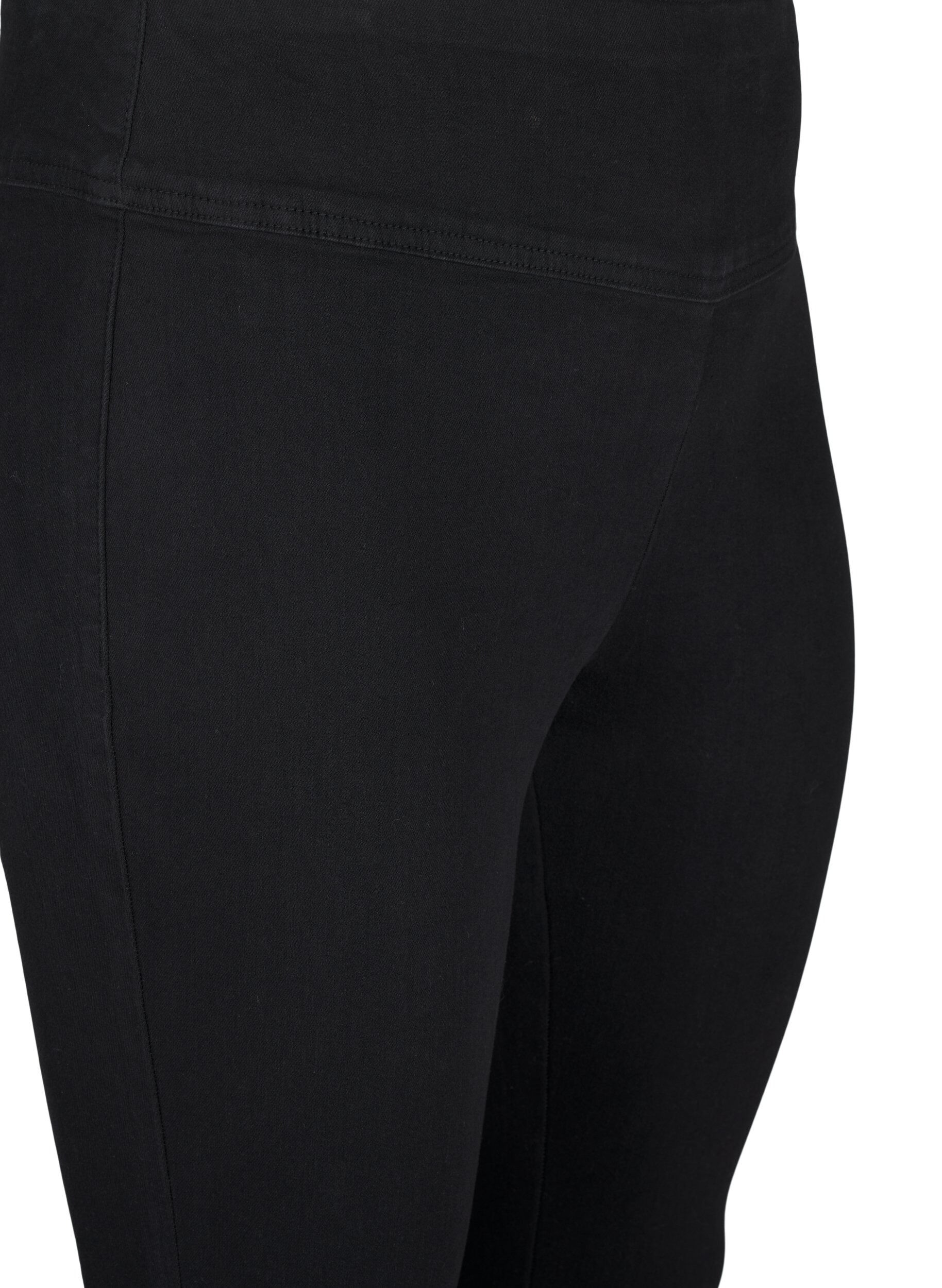 ZizziRekbare jeggings met een hoge taille, Zwart, Packshot image number 2