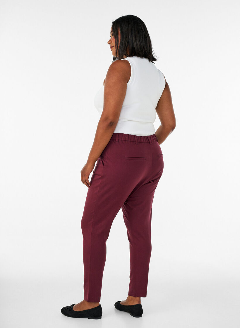 Cropped Maddison broek, Rood, Model image number 1