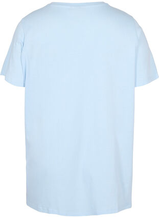 T-shirt de pyjama oversize en coton biologique, Cashmere Blue DREAMS, Packshot image number 1