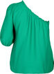 One-shoulder blouse in viscose, Groen, Packshot image number 1