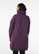 FLASH - Robe sweat-shirt courte &agrave; col montant et poches, Violet, Model image number 2