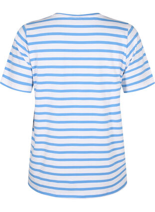 Gestreept T-shirt van biologisch katoen, Marina Stripe, Packshot image number 1