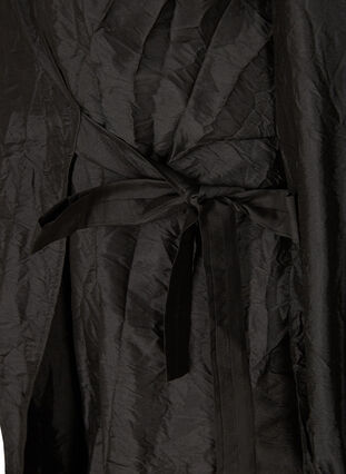 Wikkeljurk met lange mouwen, Black, Packshot image number 3