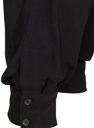 Pantalon ample avec poches et boutons, Black, Packshot image number 3