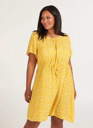 Robe manches courtes, Yellow Branch, Model image number 0