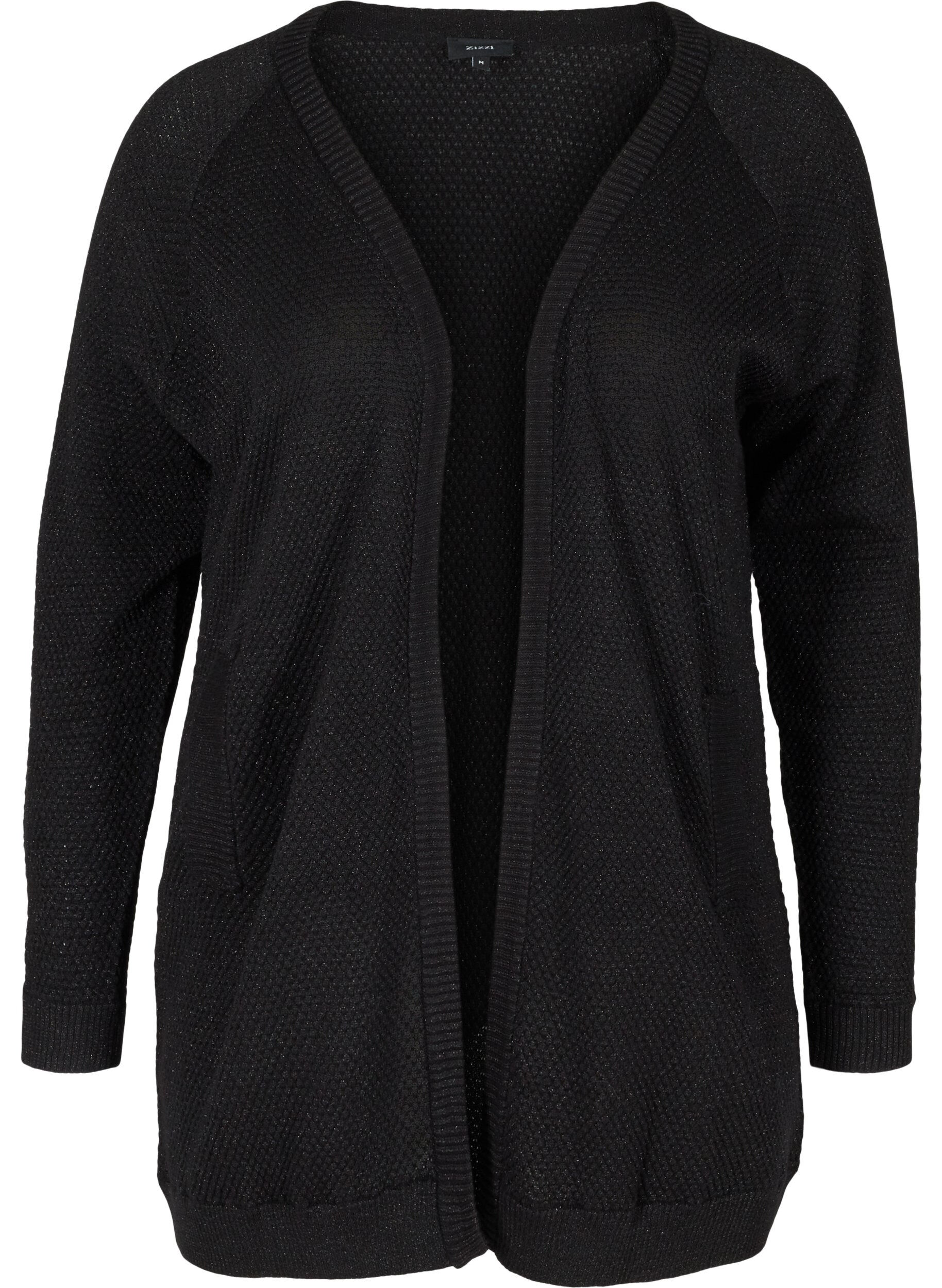 Marina Sport Gebreide jas zwart-wit casual uitstraling Mode Gebreide jassen Gebreide artikelen 