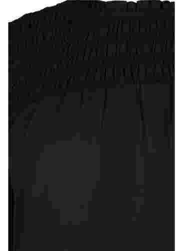Blouse à manches longues avec smocking, Black, Packshot image number 3
