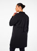 Sweat-shirt court avec un col haut et une taille ajustable, Black, Model image number 1