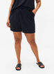 Short avec poches et ceinture &eacute;lastique, Noir, Model image number 3