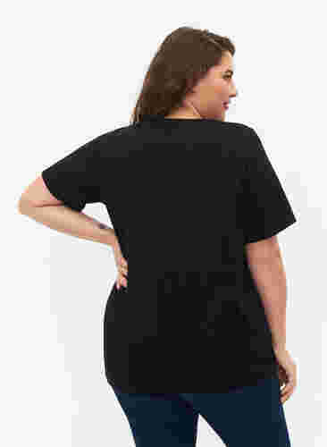 	 FLASH - 2-pack v-hals t-shirts, Black/Black, Model image number 1