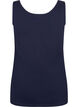 Effen gekleurd basic top in katoen, Blauw, Packshot image number 1