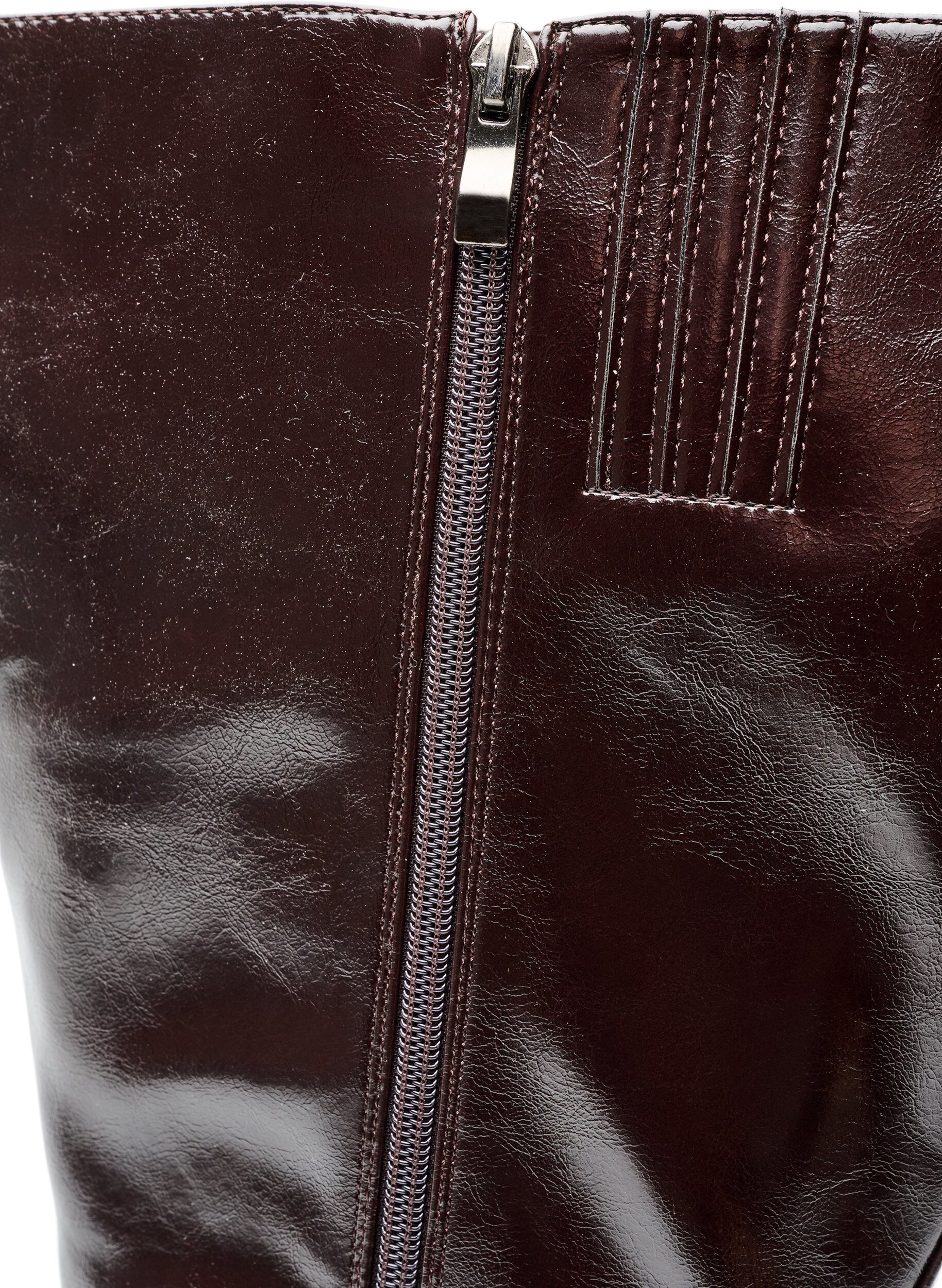 ZizziLange laars met een licht gebarsten look, Bruin, Packshot image number 4