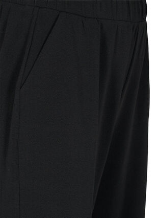 Cropped broek met wijdte, Black, Packshot image number 2
