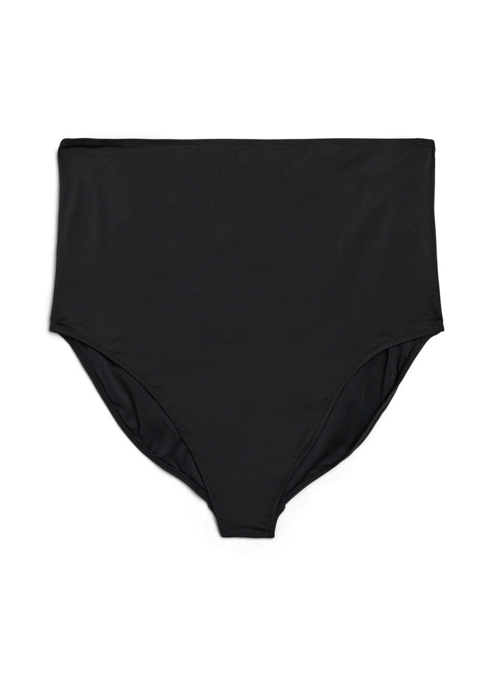 Bas de bikini avec taille extra haute, Noir, Packshot image number 0