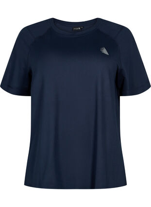 T-shirt d'entraînement à manches courtes et col ras du cou, Night Sky, Packshot image number 0