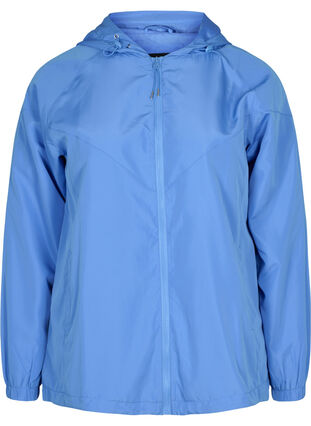 Veste courte avec capuche et ourlet inférieur réglable, Ultramarine, Packshot image number 0