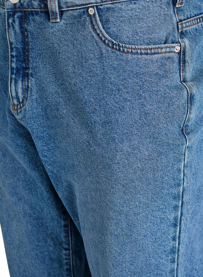 Mille Mom Fit Jeans met hoge taille, Blauw, Packshot image number 2