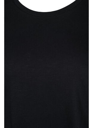 Set van 2 basic t-shirts in katoen, Black/Black, Packshot image number 2