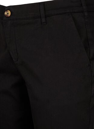 Korte chino broek met zakken, Black, Packshot image number 2