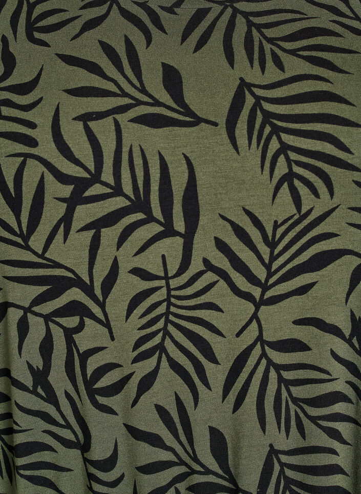 Robe en jersey mi-longue avec ceinture à nouer à la taille, Vert, Packshot image number 2