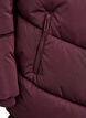 Lange pufferjas met capuchon en zakken, Donker Bordeaux, Packshot image number 3