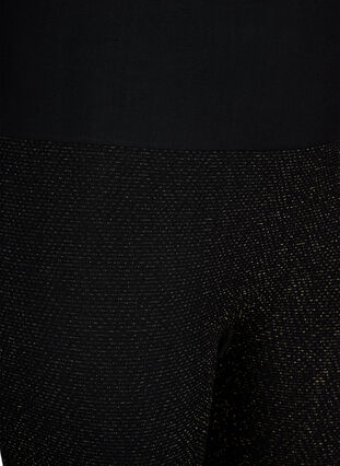 Naadloze glitter leggings, Black Gold Lurex, Packshot image number 2