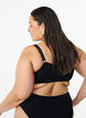 Crepe bikini top met verstelbare bandjes, Zwart, Model image number 2