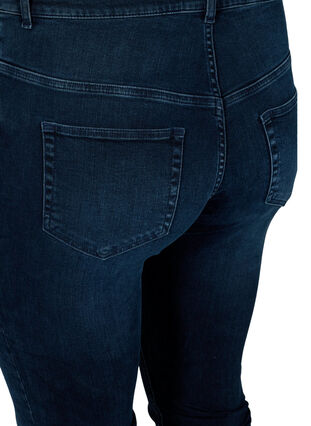 Jeans Amy taille haute prêt du corps, Blue/Black Denim, Packshot image number 3