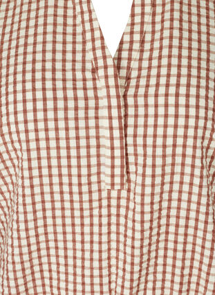 Blouse à carreaux en coton, Coloured Check, Packshot image number 2