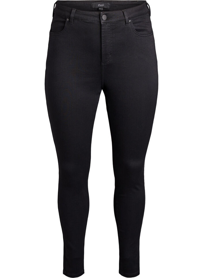 Jean Amy super slim &agrave; taille haute, Noir, Packshot image number 0