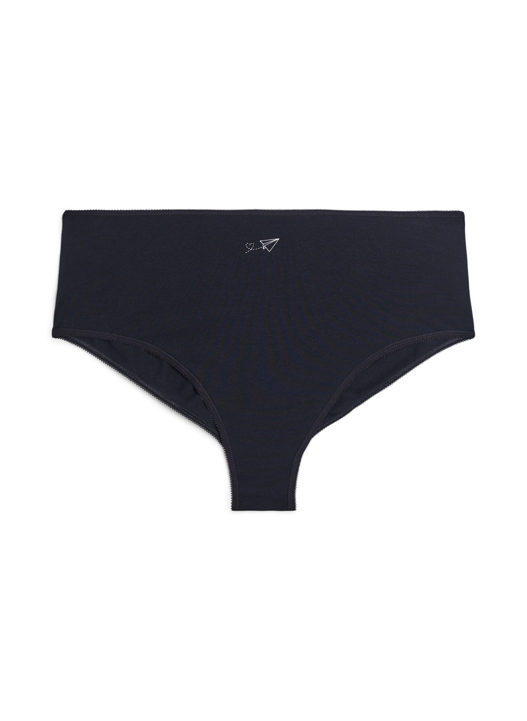 Zizzi7-pack hipsterslip met normale taille, Paars, Packshot image number 2