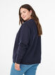 Sweatshirt met ronde hals, Blauw, Model image number 2