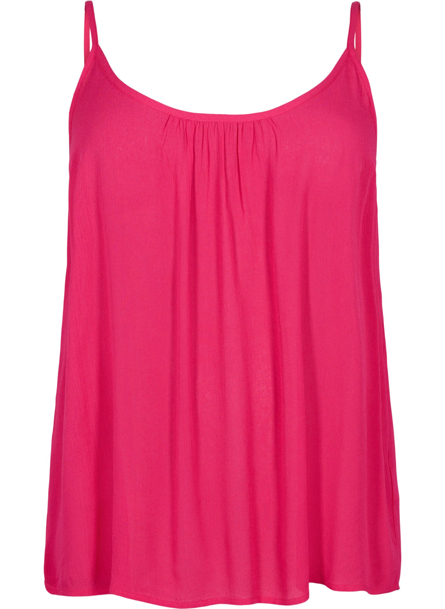 ZizziStrap top in viscose, Roze, Packshot image number 0