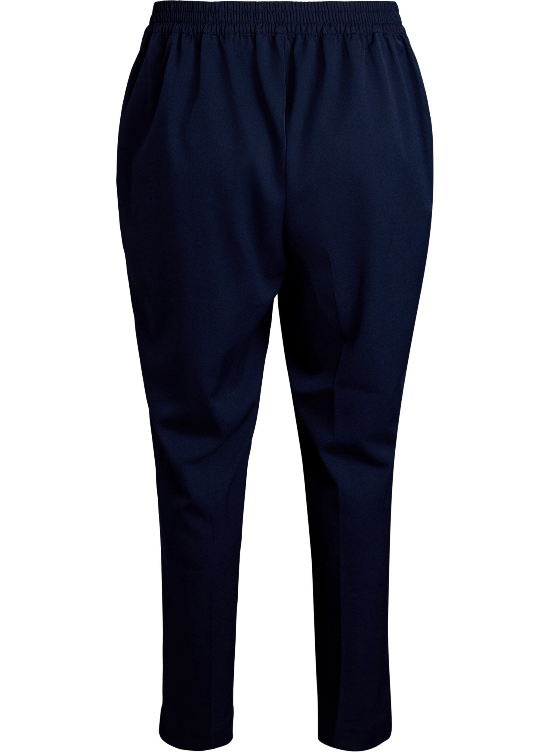 ZizziLosse broek met hoge taille, Blauw, Packshot image number 1