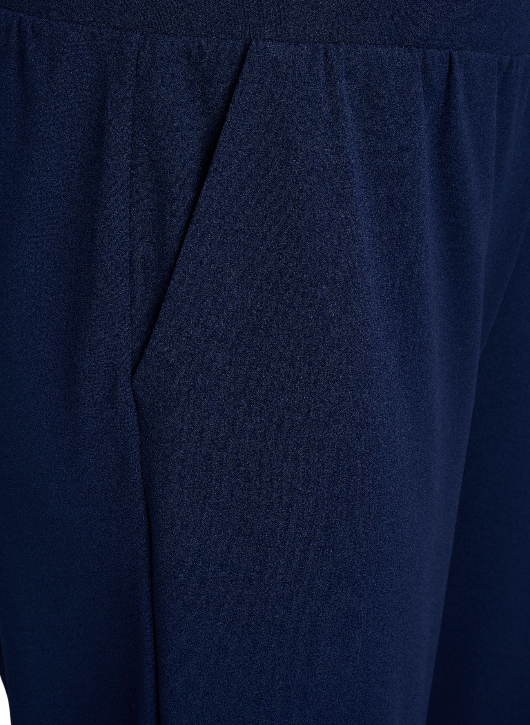 ZizziFLASH - Hoog getailleerde kniebroek met losse pasvorm, Blauw, Packshot image number 2